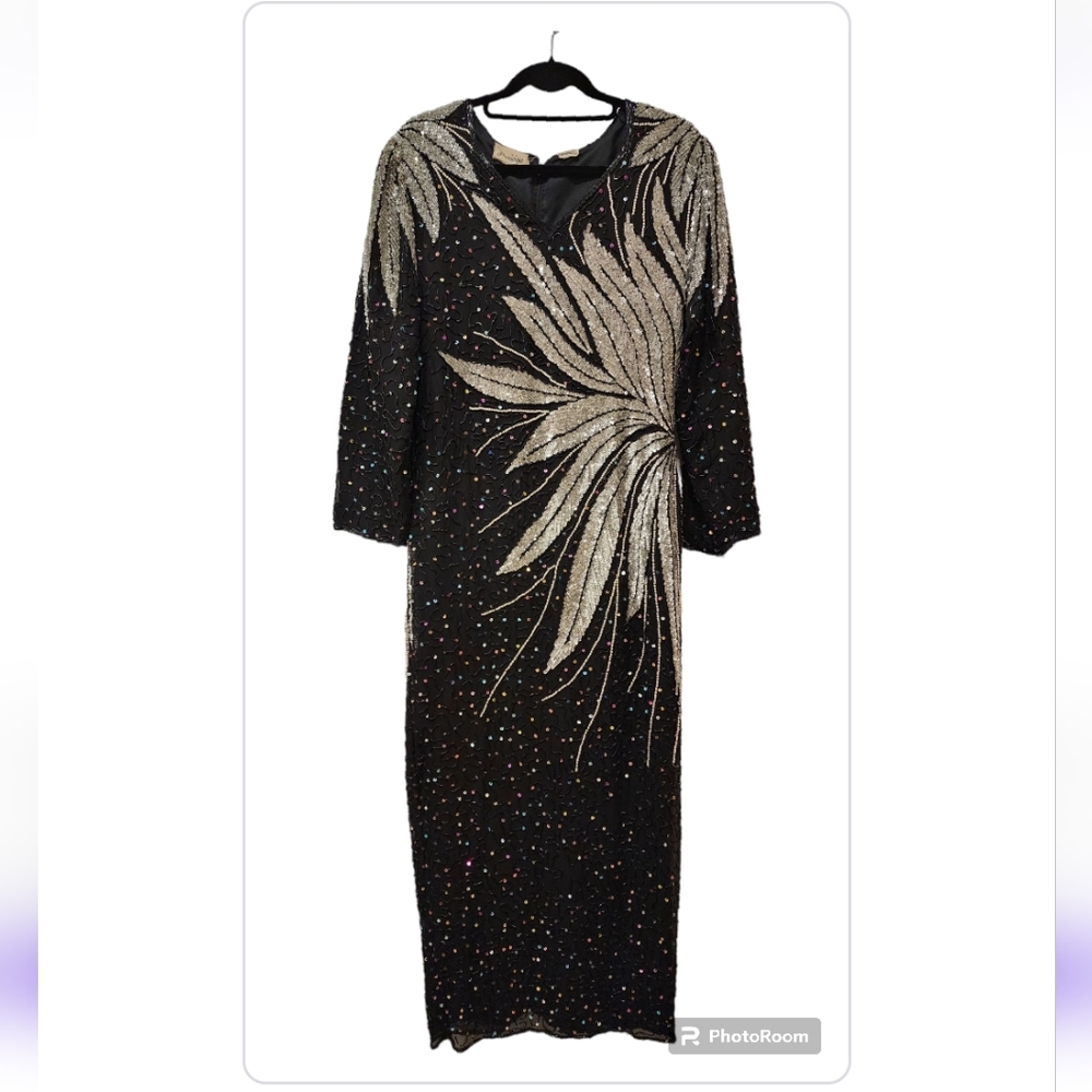 Vintage Sequence Dress Large